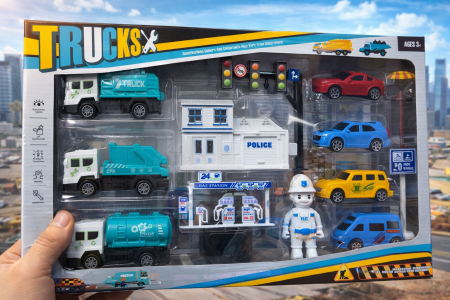 طقم سيارات ومحطة شرطة متكامل 🚔