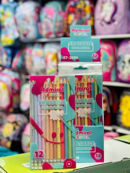 ألوان Admiral Pastel – Erasable Color Pencils