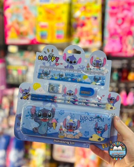 طقم قرطاسية لطيف للأطفال 🩵💜