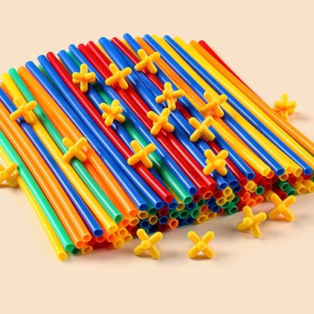 ✨ لعبة عيدان مصاصات التشبيك ✨