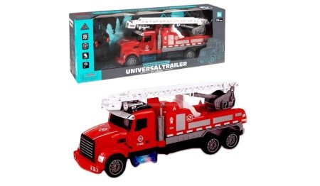 سيارة الإطفاء تحكم عن بعد – حركة وصوت وإضاءة! 🔥🚨