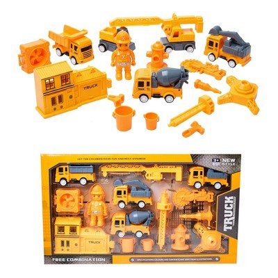 طقم شاحنات ومعدات البناء المتكامل 🏗️