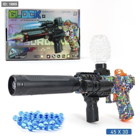 ‎مسدس ألعاب طلقات جل كهربائي نمط Glock Tactical Edition راس مضاء مزخرف <br> <span class='text-color-warm'>سيتوفر قريباً</span>