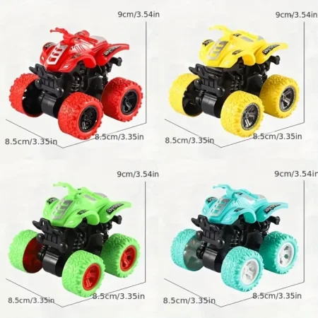 مجموعة مكونة من 4 سيارات بألوان مختلفة 🚗