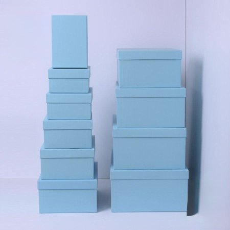 صندوق هدايا مستطيل لون ازرق 💙