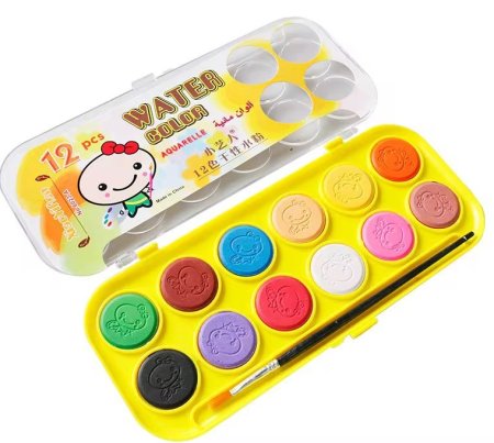 ألوان مائية حجر 🎨✨