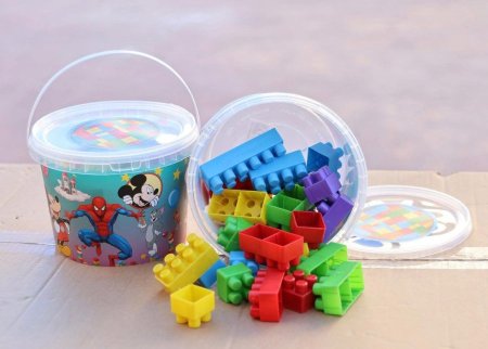 سطل ليجو للأطفال 🎨🧩