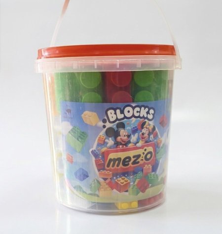 🧩 سطل مكعبات التركيب للأطفال 🎨