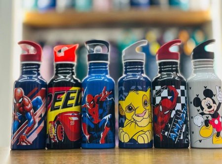 ✨ مطرات ستانلس ديزني للأطفال – صحة + ستايل ✨