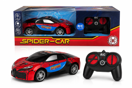 سيارة سبايدر كنترول للأطفال – Spider Car RC 🕷️💙❤️