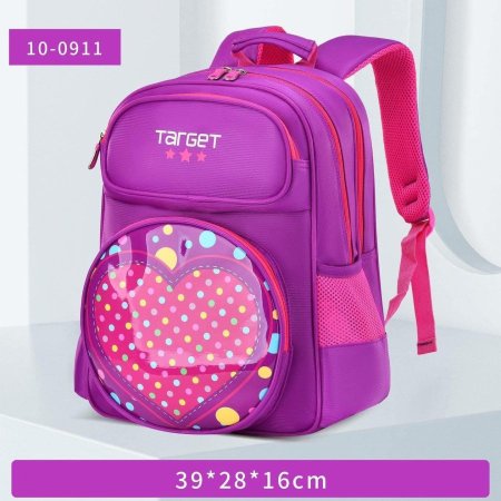 🎒 شنط Target الأصلية تصميم قلب لون نهدي 💜