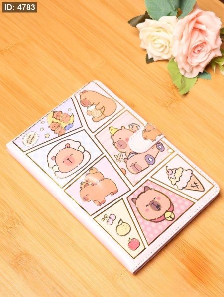 دفتر نوت تصميم دبب مختلفة مع جلدة للتسكير 🐻🧸