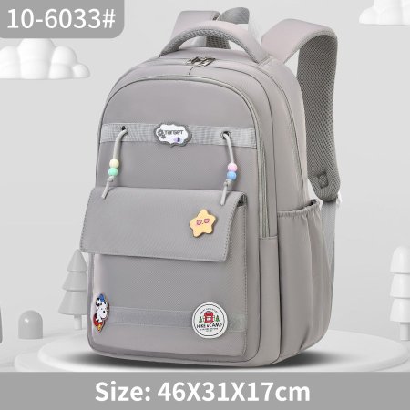 حقيبة Target 10-6033 لون رمادي – ثانوي – مع دبابيس أشكال حلوة
