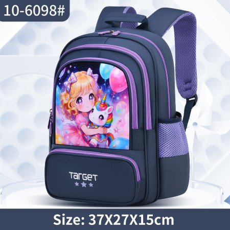 حقيبة مدرسية  Target Fantasy للأطفال موديل 10-6098 تصميم الطفلة مع اليونيكورن 🩷🦄