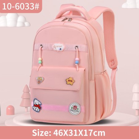 حقيبة Target 10-6033 لون زهري – ثانوي – مع دبابيس أشكال حلوة