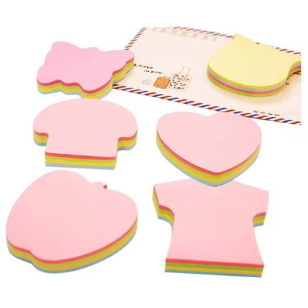 اورق نوت ملاحظات ملونة مع حافة لاصقة اشكال - ستيك نوت - Sticky note