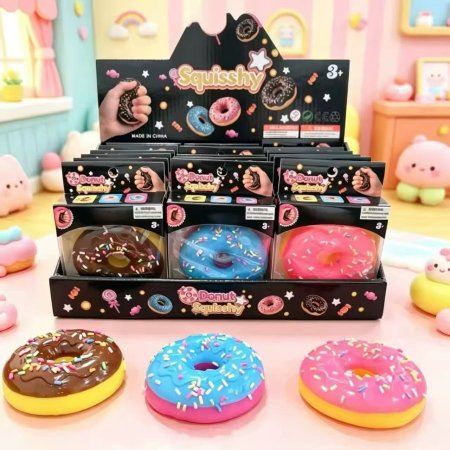 سكوشي دونات الشهية بتصميم مميز وألوان متنوعة 🍩❤️ <br> <span class='text-color-warm'>سيتوفر قريباً</span>