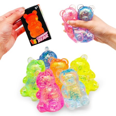 سكوشي نيدو على شكل دب الجيلي اللامع 🧸