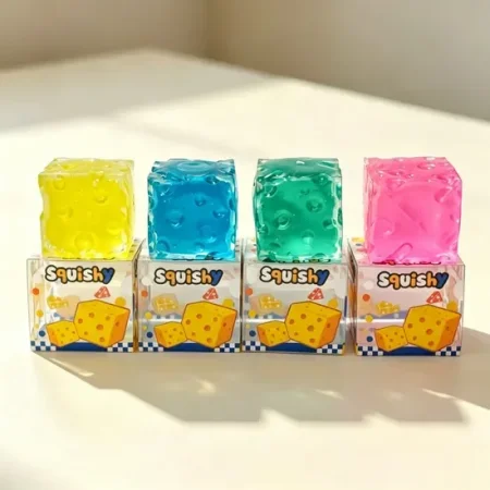 مكعب الجبنة الجلّي الفازلين الترند الجديد Jelly Cheese Squishy